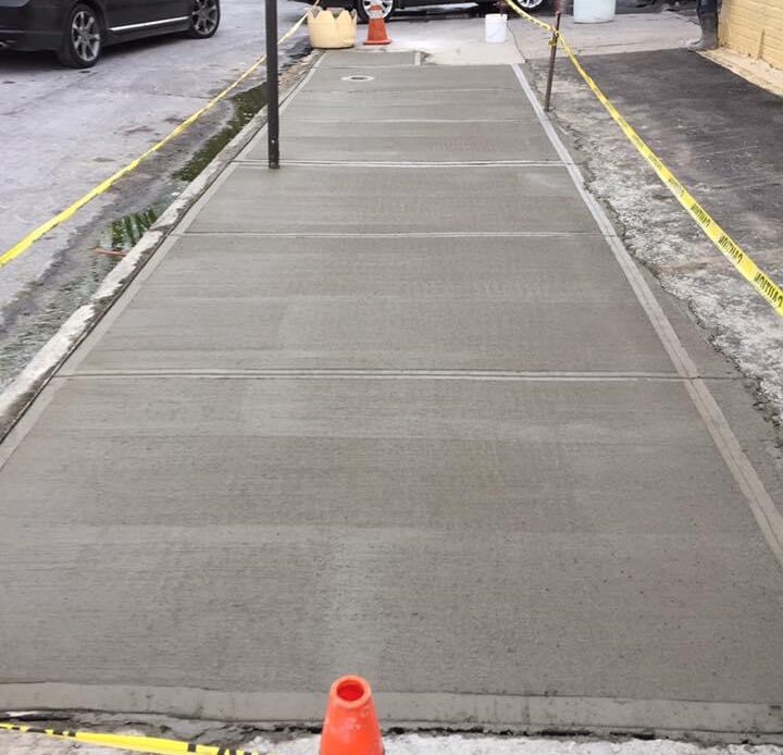 Sidewalk concrete repair