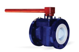 pfa lined plug valve